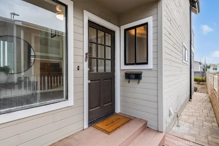 Private entrance on side of home.