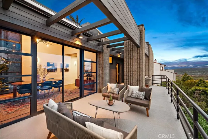 patio off the dining room on the main floor