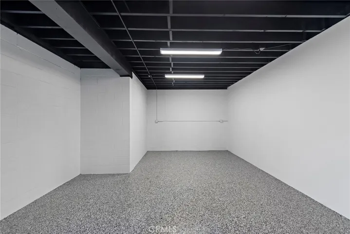 Bonus space beneath the garage. Can be used as an ADU, office, gym, storage, etc.
