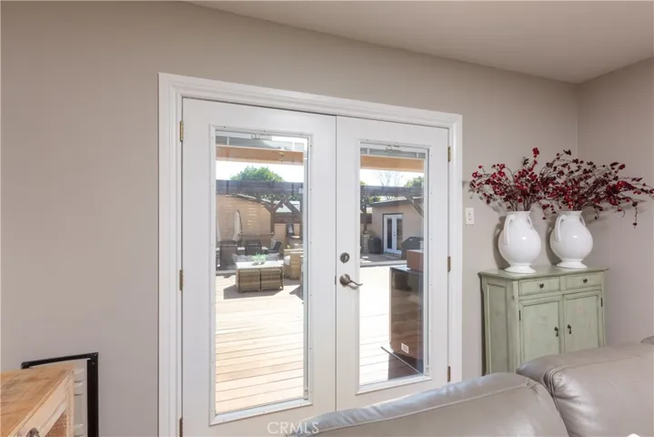 Just out these French doors lies your  amazing backyard paradise