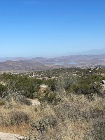 View of Lake Skinner from the lot.