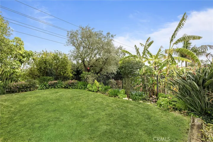 Upper backyard with grassy area for your kids play