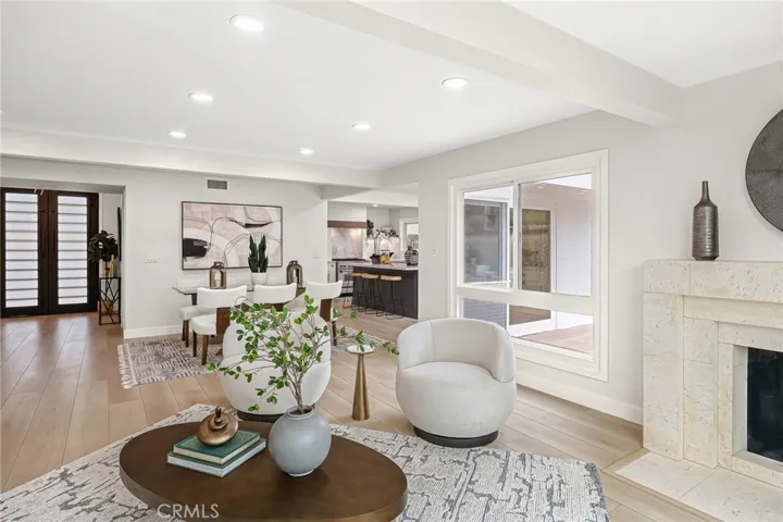 Enter to main level with living, dinning and kitchen all open with great flow.