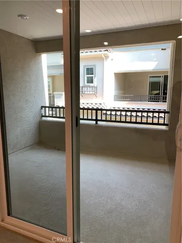 Spacious balcony area