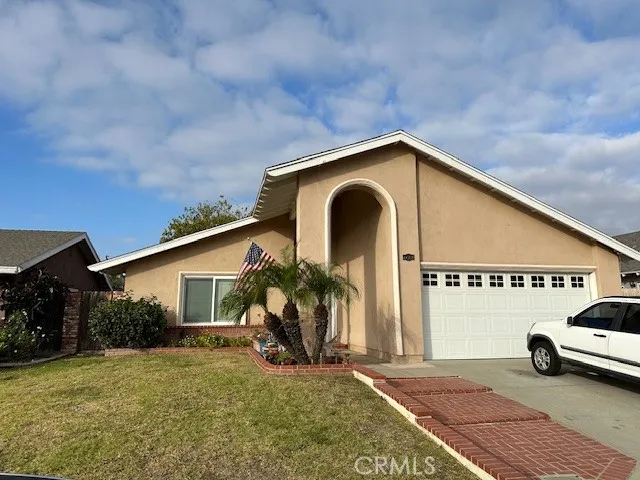 Front View with 2 car garage and direct access