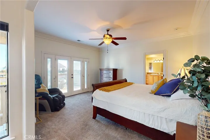 Primary suite upstairs/main level