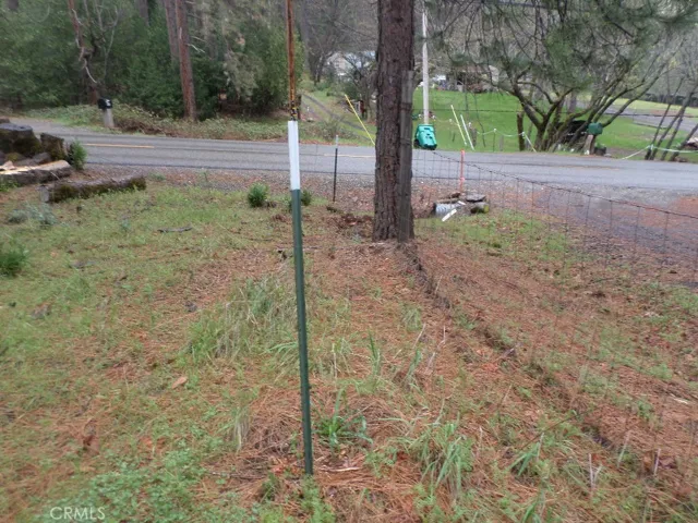 Pg&e placed this post, there are two, and they are where the power poles will go