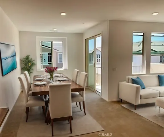 virtual staged Dining room