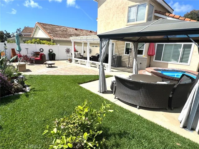 grassy backyard