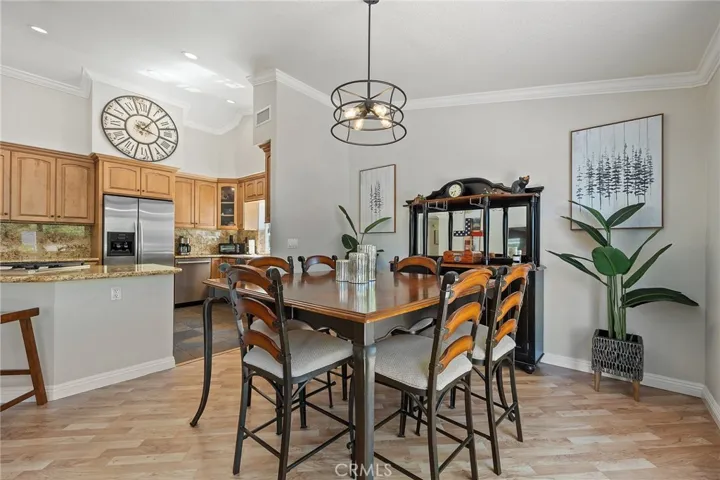 Dining Area Flows into the Kitchen