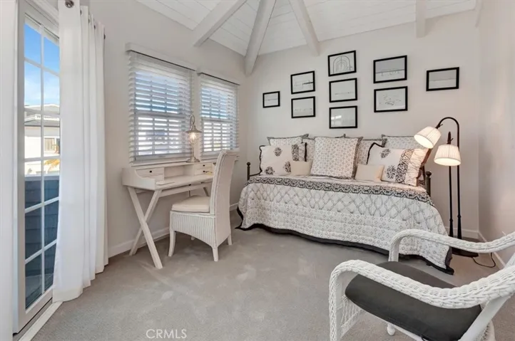 Upstairs Front Bedroom with Access to View Deck