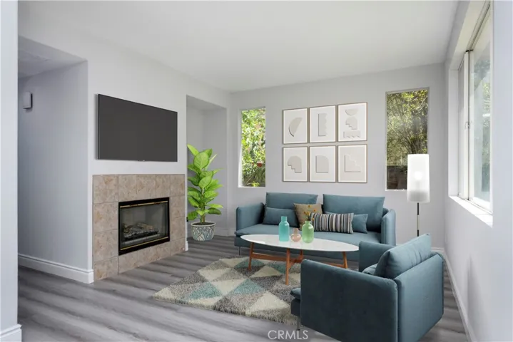 VIRTUALLY STAGED - Living Room