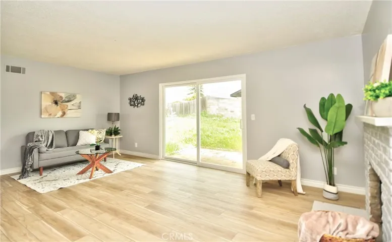 SLIDING DOORS TO BACKYARD
