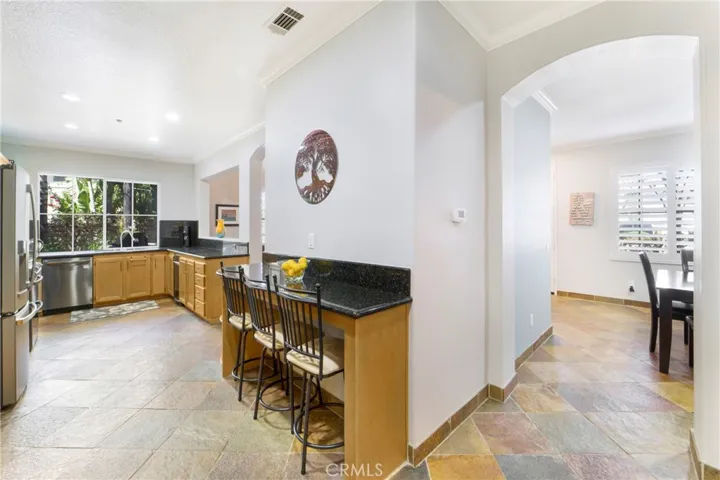 Wonderful space for breakfast, homework or a home office space.