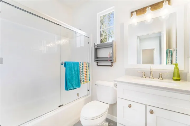 Upstairs secondary full bath which is also upgraded.