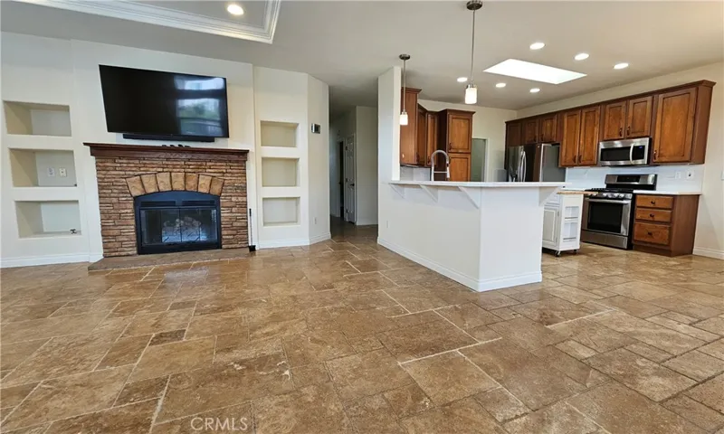 open living room and kitchen