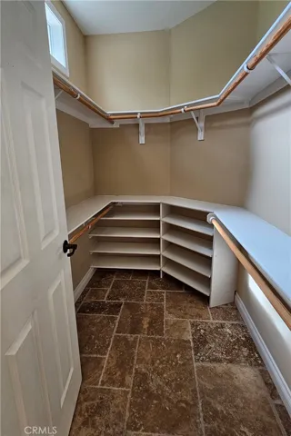 primary suite walk in closet