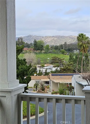 front porch, view of hills
