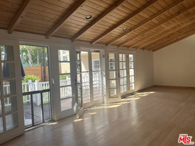 Living Room with Vaulted Ceiling