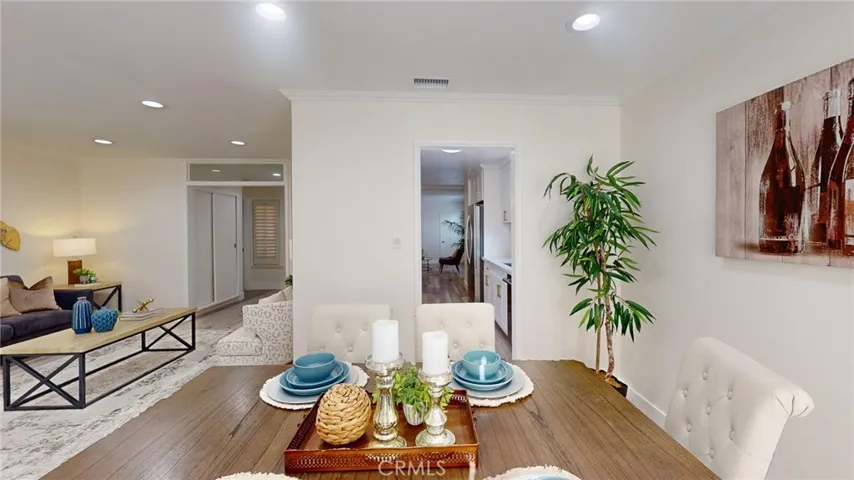 DINING ROOM VIEW TO KITCHEN ENTRY