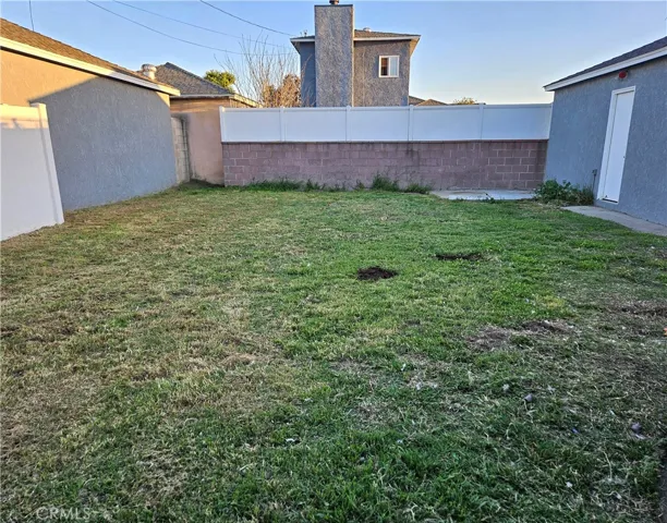 large grass area in backyard