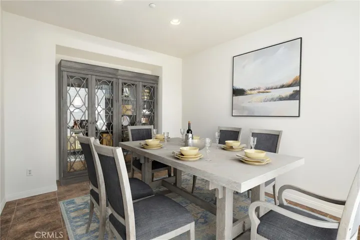 formal dining area with virtual staging