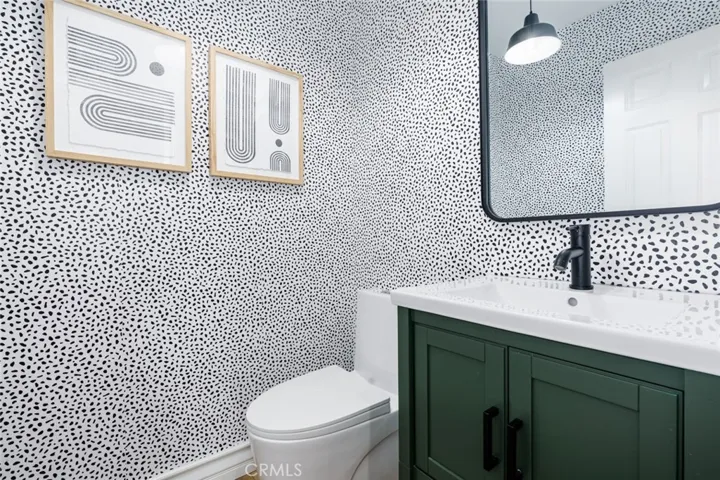 Remodeled powder room