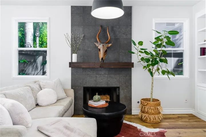 Remodeled fireplace