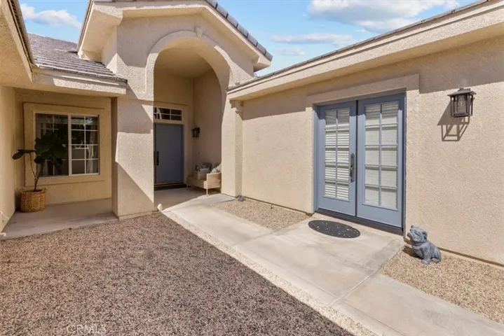 Courtyard entry with private entrance to the Casita.