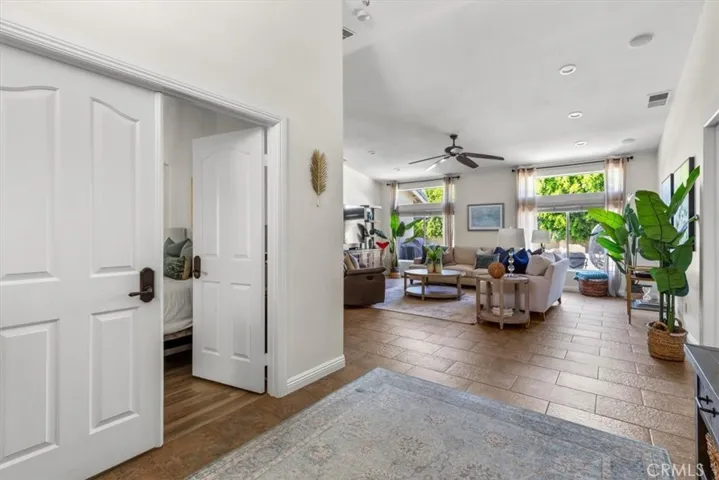 Secondary bedroom right off the front entry.