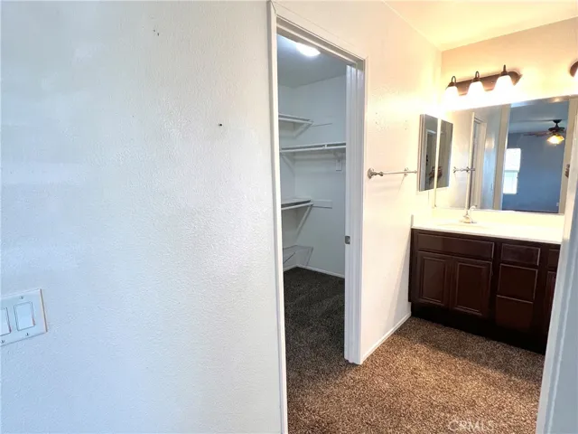 large master walk-in closet