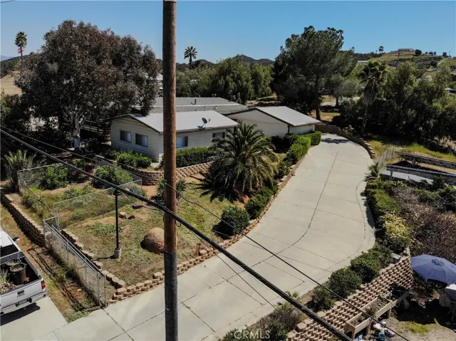 Paved driveway.