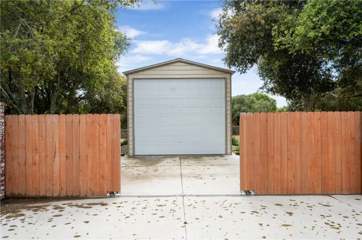 Gated RV Garage Entry