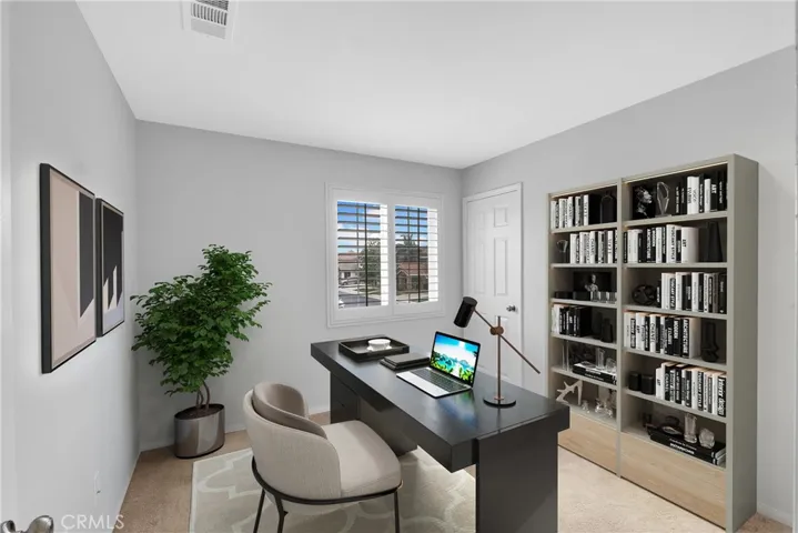 Bedroom (Virtually Staged as an Office)