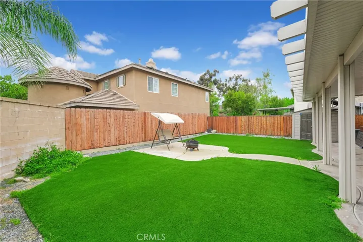 Backyard with Artificial Turf