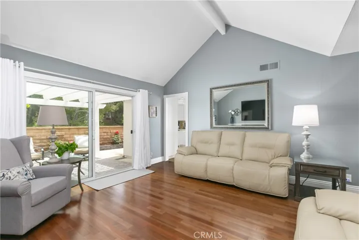 Family Room w/ patio view
