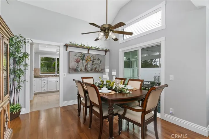 Dining Room w/ patio view