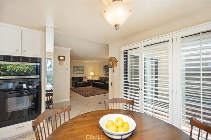 Breakfast nook and kitchen.