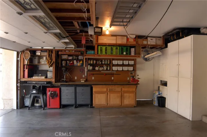 Garage workbench.