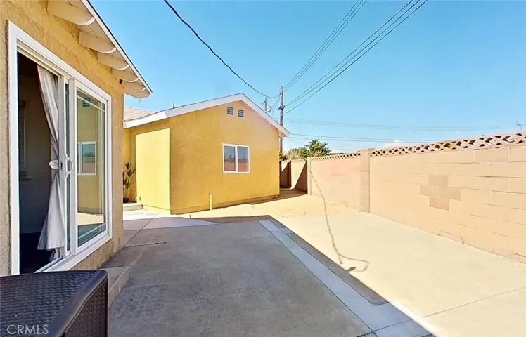 Separate backyard