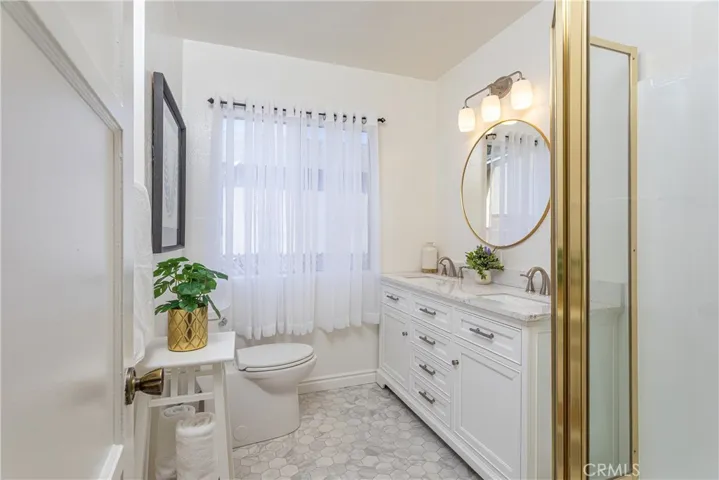 Updated shared hallway bathroom.