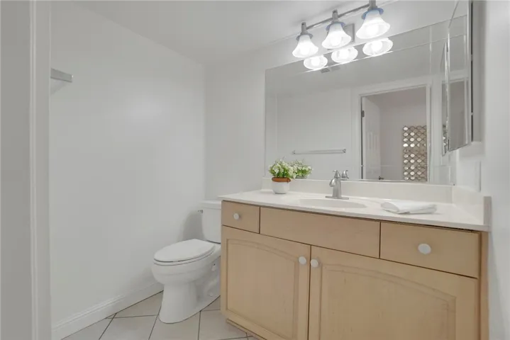 Downstairs powder room.