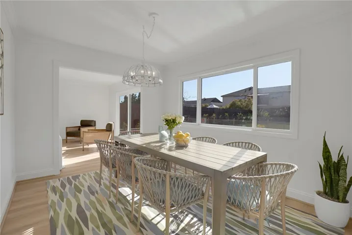 Formal Dining with view of pool/yard.