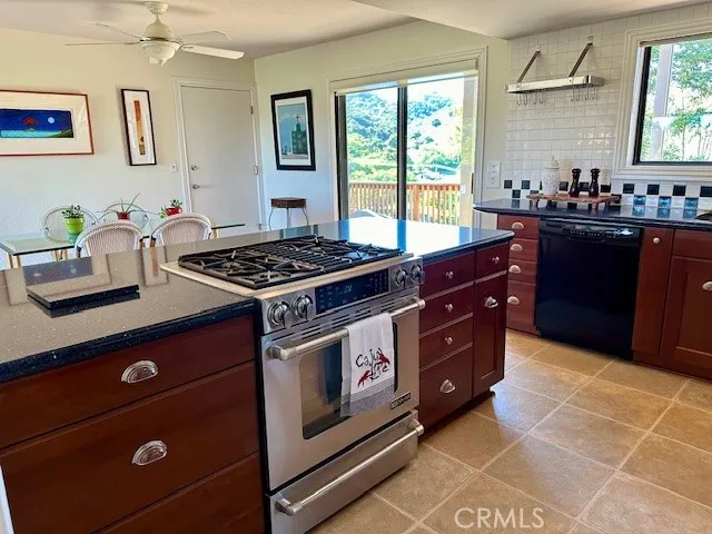 Kitchen with Stainless Range