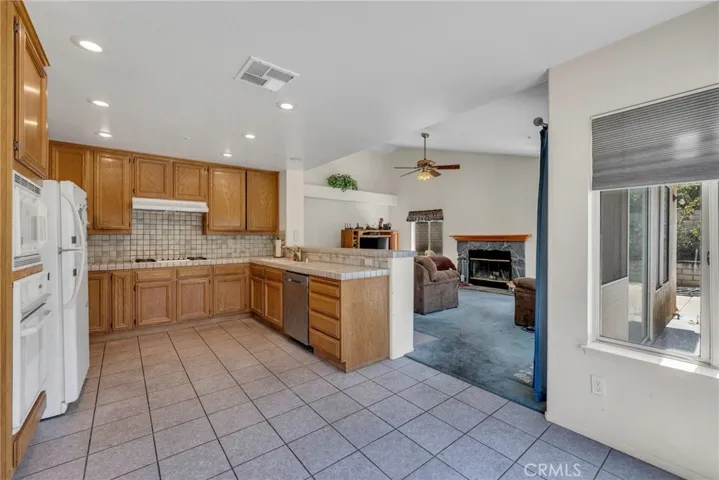 Kitchen is Open Family Room