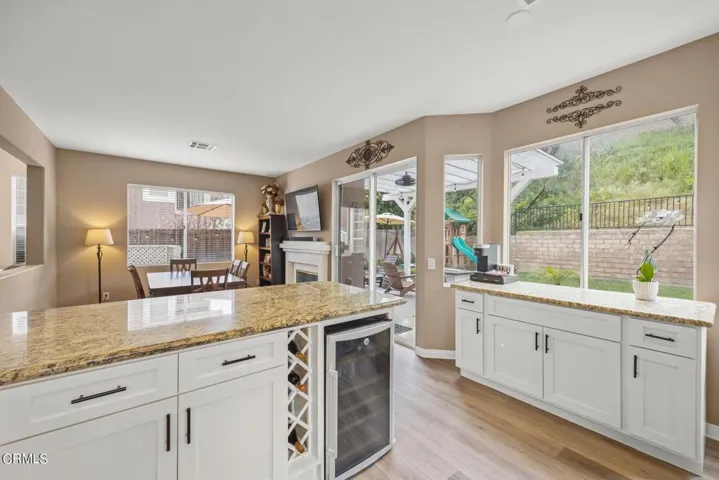 Wine Refrigerator, Coffee Station