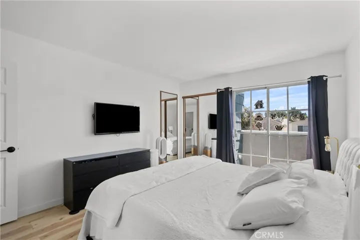 Bedroom with balcony.