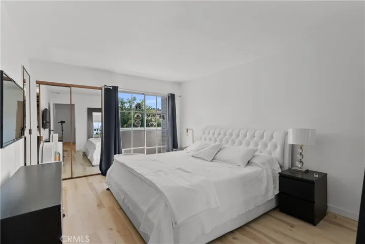 Bedroom with balcony.