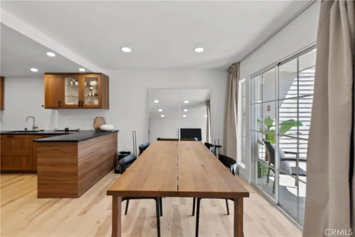 Dining room open to kitchen.