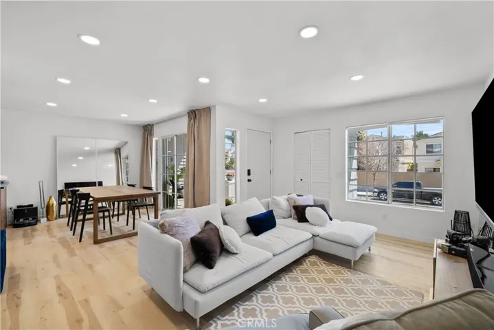 Family room and dining area.